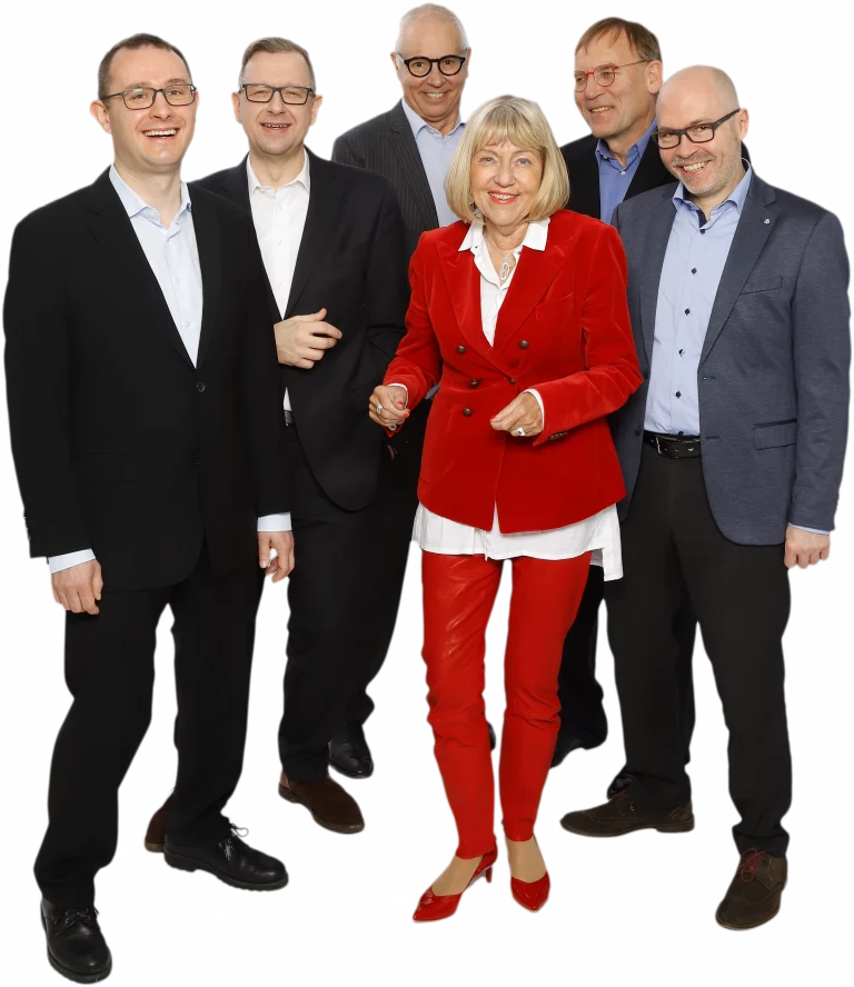 Das König Consult Team mit transparentem Hintergrund